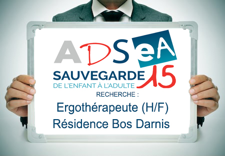 L’ADSEA recrute un Ergothérapeute (H/F) pour la Résidence  « Bos Darnis »