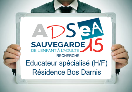 L’ADSEA recrute un éducateur spécialisé (H/F) pour la Résidence Bos Darnis de Saint-Illide